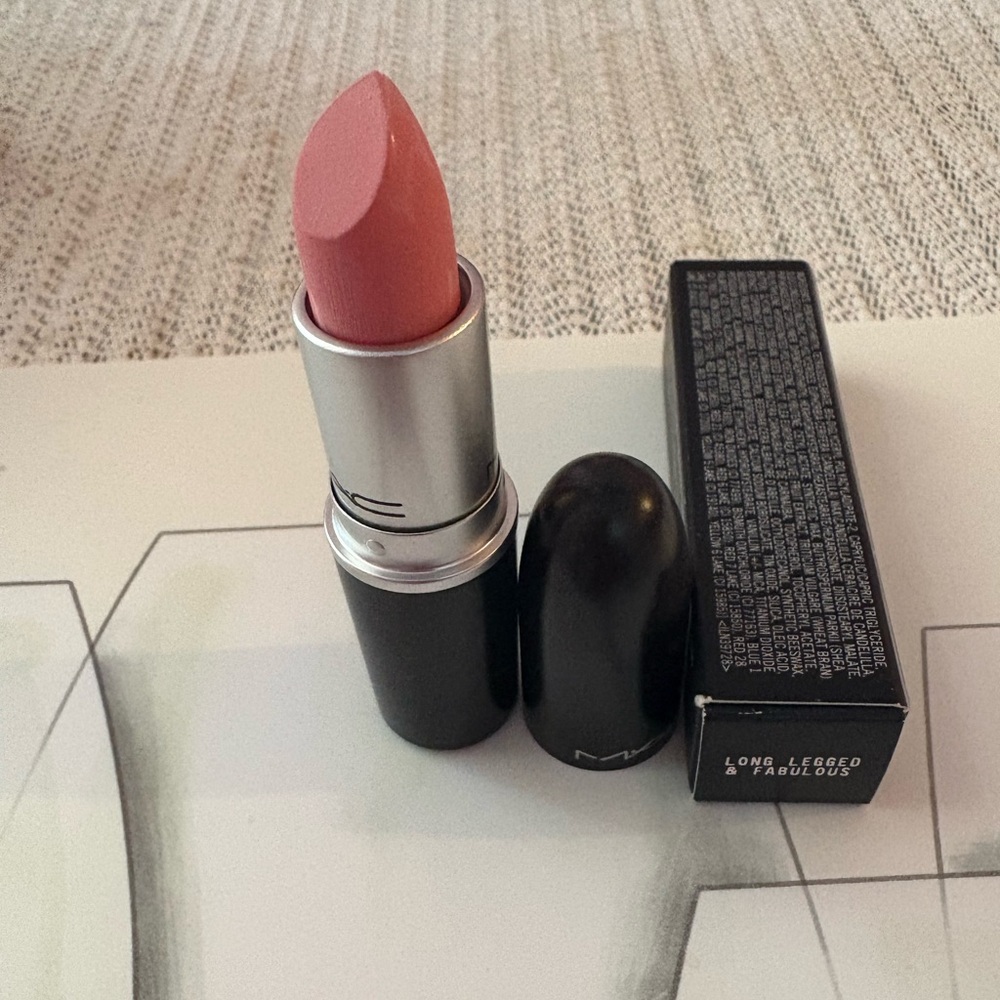 MAC Limited Edition Long Legged & Fabulous Cosmetics Pink Lipstick Satin Finish